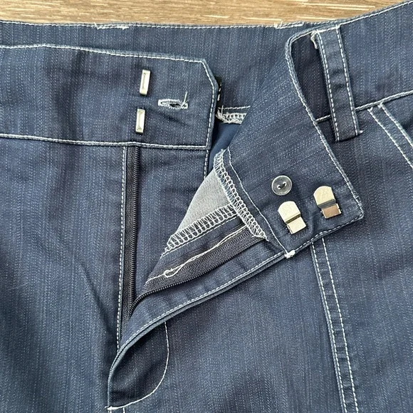 NY& Company Super Wide Leg Women's Jeans in Dark Blue - Picture 5 of 12